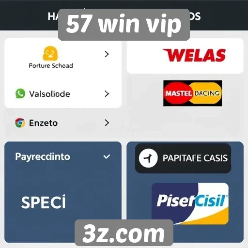 Explorando os métodos de pagamento do 57 win vip